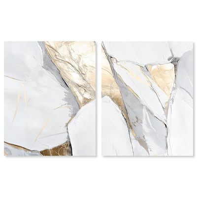 Cracks of Creation III Canvas Set of 2 by Art Remedy, Gallery Wrapped