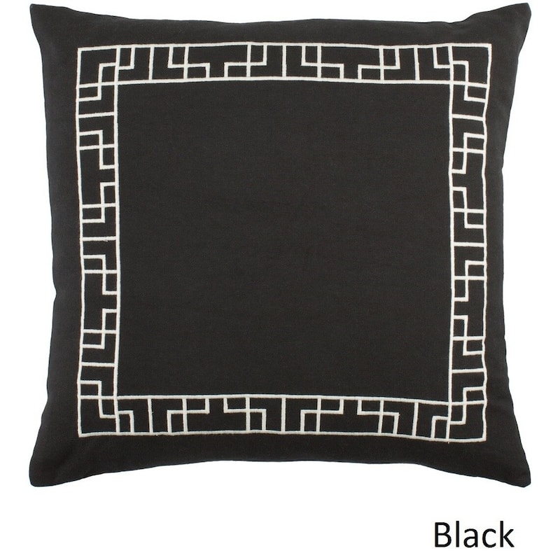 Decorative 18-inch Brook Down/Poly Filled Throw Pillow