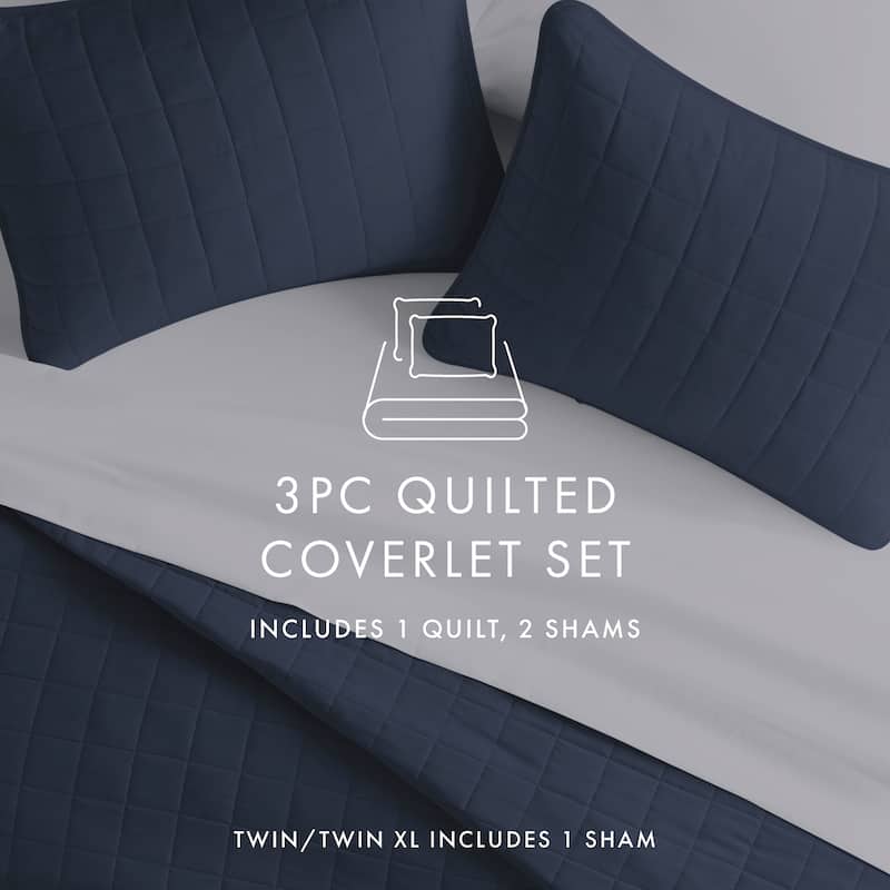 Becky Cameron Premium Ultra Soft Square Quilted Coverlet Set