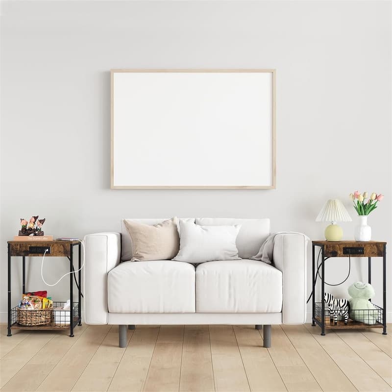 End Table with Charging Station