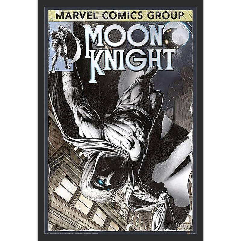 Moon Knight - Comic Book Cover Framed Art Poster - 24 x 36 Inch
