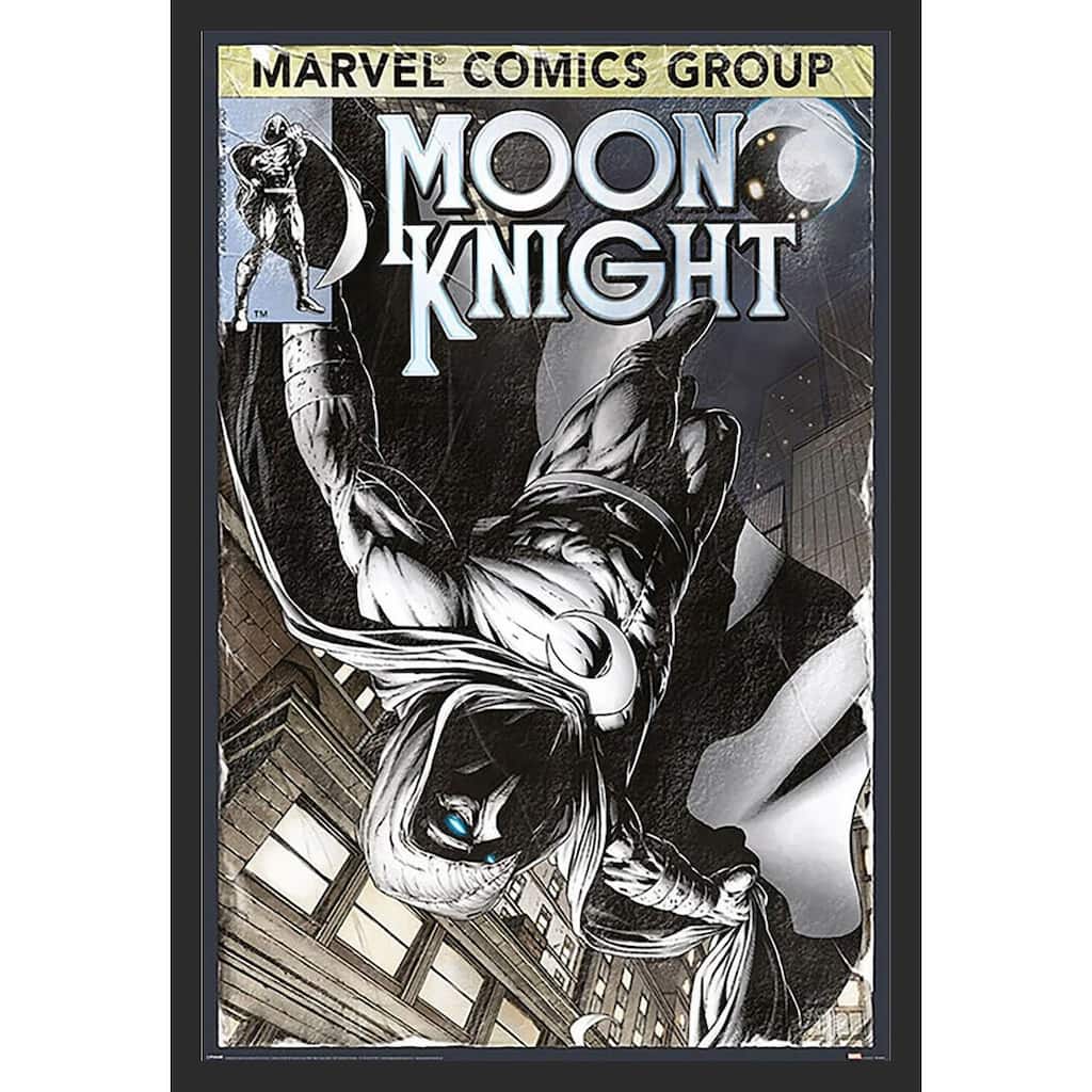Moon Knight - Comic Book Cover Framed Art Poster - 24 x 36 Inch