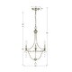 preview thumbnail 2 of 1, Crystorama Lighting Group Metro 3 Light Single Tier Chandelier