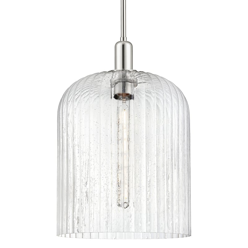 Innovations Lighting 716-1S-G559-12SDY Bridal Veil 12" Wide Pendant - Polished Nickel