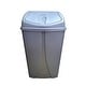 preview thumbnail 1 of 3, YBM Home Portable Plastic Trash Can with Dual Swing Lid 13 Gallons - Grey