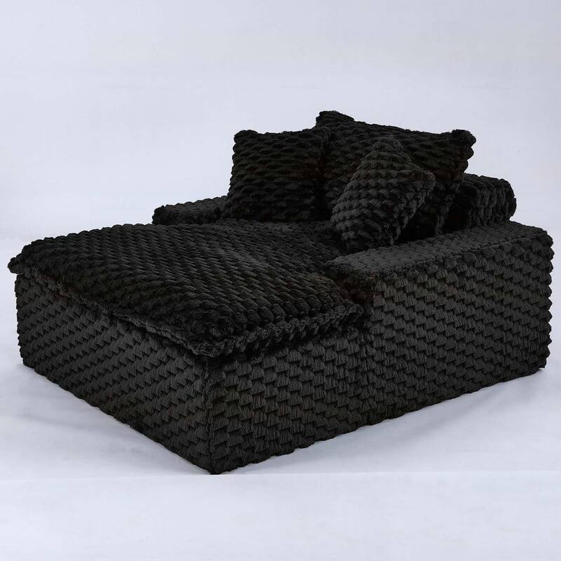 51-Inch Comfort-Bearing Sofa with Two Pillows and One Backrest,Ideal for Bedrooms and Living Rooms in Various Styles