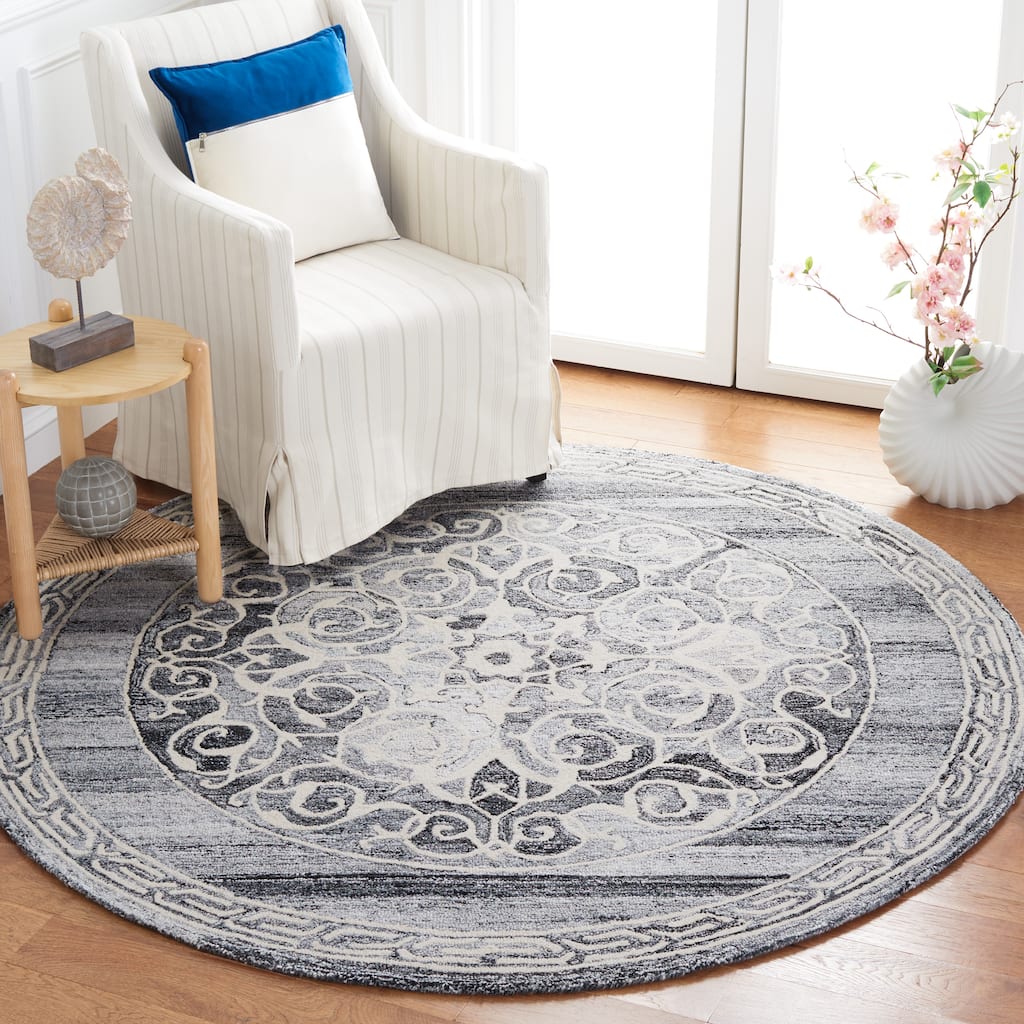 SAFAVIEH Handmade Metro Tietje Medallion Wool Rug