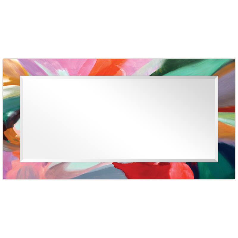 Abstract Rectangular Beveled Wall Mirror, Leaner,Large Mirror, Bathroom Mirror,Cheval Mirror,Ready to Hang