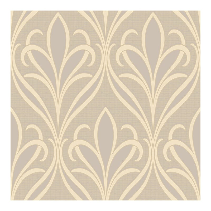 Advantage Vivian Grey Nouveau Damask Wallpaper - 21 x 396 x 0.025