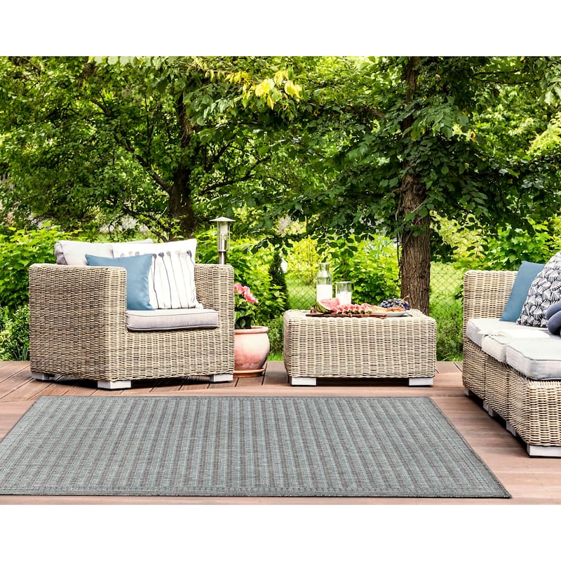 Liora Manne Malibu Simple Border Indoor/Outdoor Rug