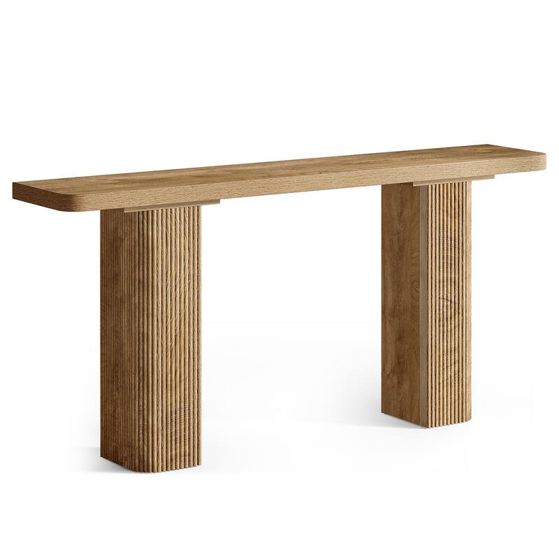 Wooden Entryway Table, Console Table, Behind Couch Sofa Table Hallway Foyer Entrance Accent Stand