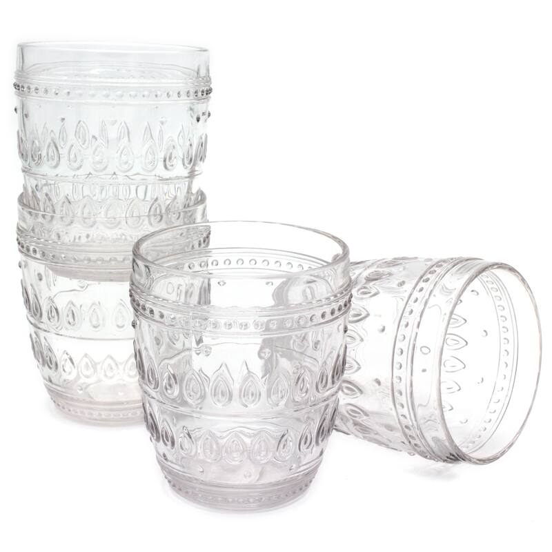 Euro Ceramica Fez 12-ounce Old Fashion Glasses (Set of 4)