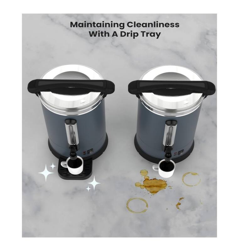 120 Cups Coffee Urn - 18l (4.8 Gal) Gray - 18L/120 Cups