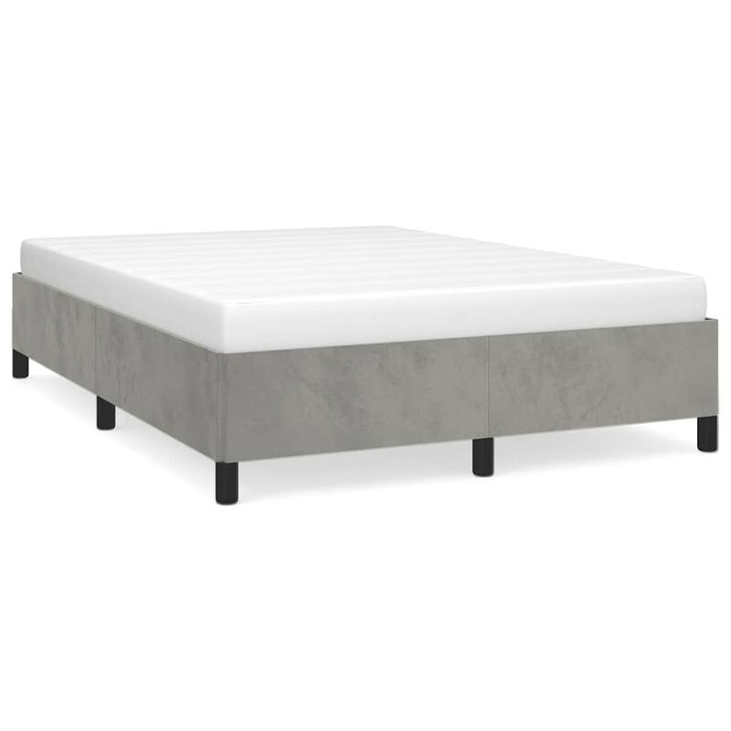 vidaXL Bed Frame, Velvet, No Mattress