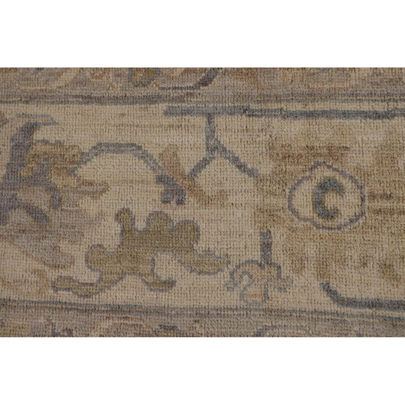 Floral Oushak Turkish Area Rug Handmade Wool Carpet - 8'1"x 9'10"