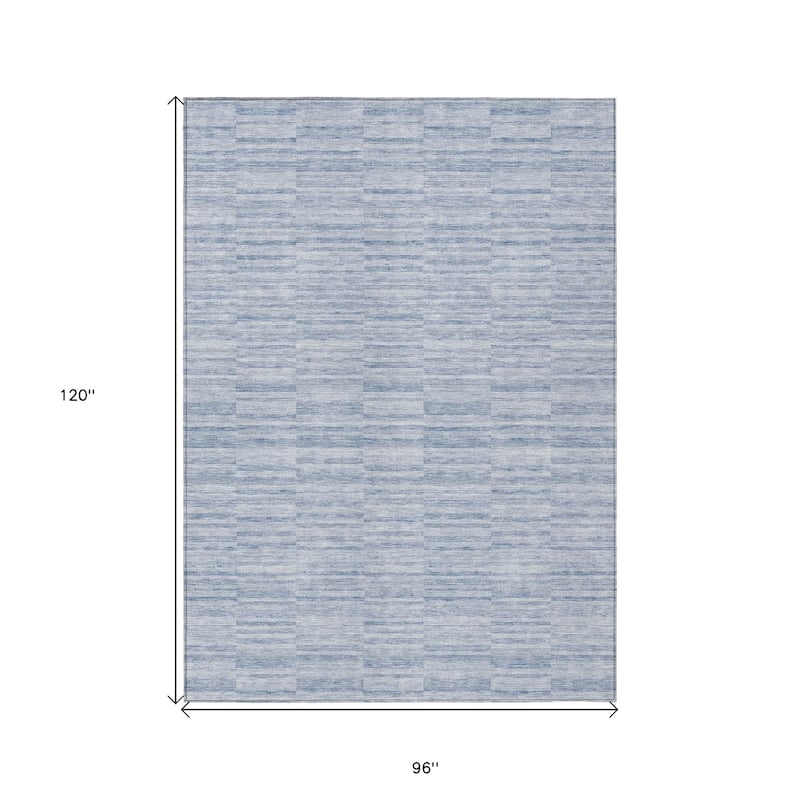 HomeRoots Striped Transitional Rectangle Outdoor Rug