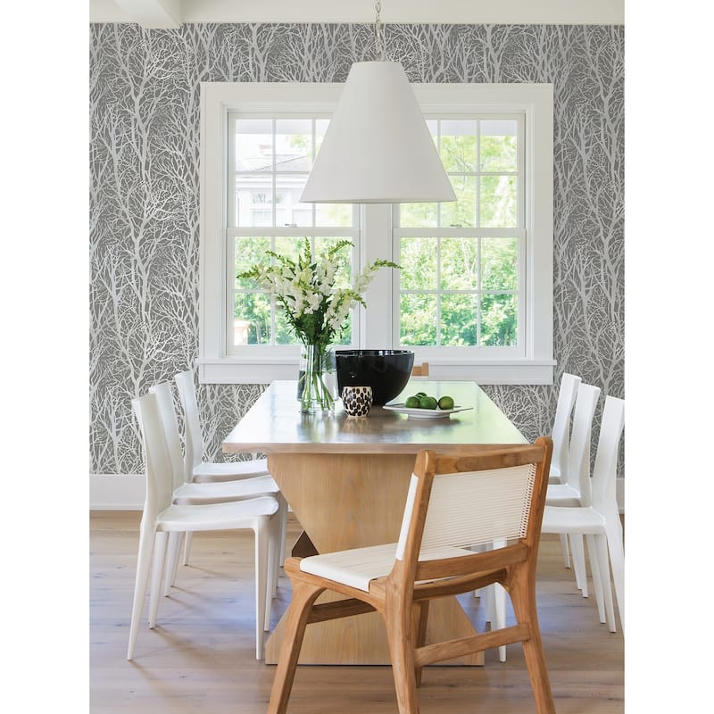 Advantage Yasuo Grey Tree Branch Wallpaper - 20.9in x 396in x 0.025in - 20.9in x 396in x 0.025in