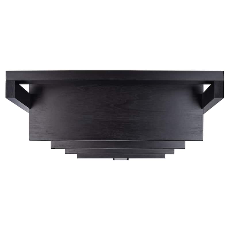 SAFAVIEH Ilianka Natural/Charcoal 3-Shelf 1 Door Etagere - 25" W x 15.4" L x 72" H - 25Wx15Dx72H