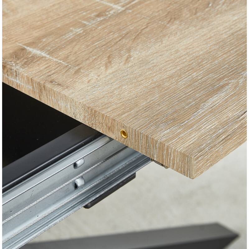 Extendable Multi Function Table MDF Top for Dining Office and Coffee - Walnut