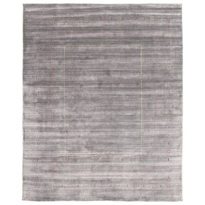 ECARPETGALLERY Hand Loomed Kashkuli Gabbeh Grey Wool Rug - 8'3 x 10'0