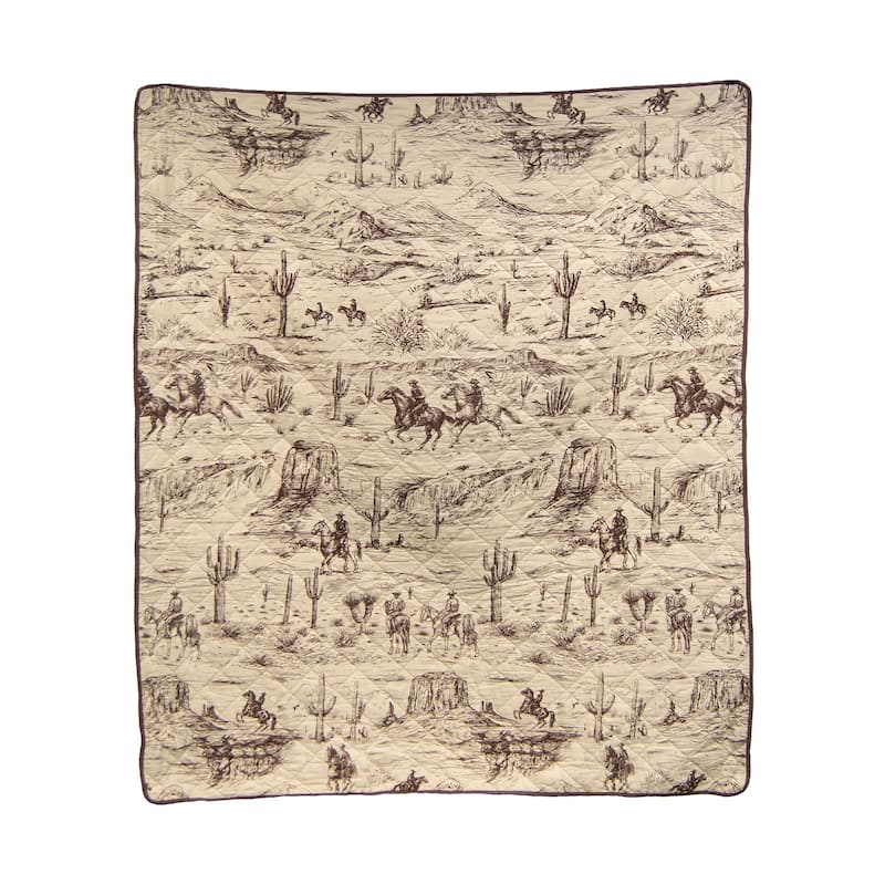 Donna Sharp Cowboy Cotton Throw Blanket