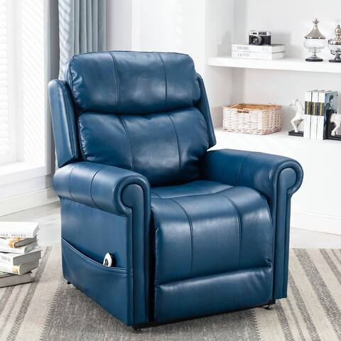 Lukas Faux Leather Lift Chair with Massage by Greyson Living