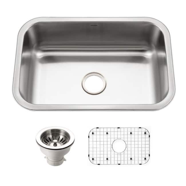 Houzer BSS-2700 Belleo 26-1/2" Drop In Single Basin Stainless Steel