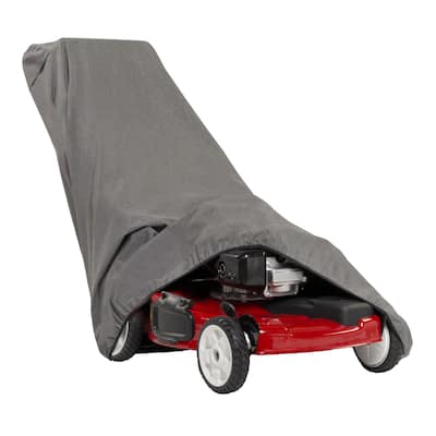 Modern Leisure Garrison Waterproof Push Lawnmower Cover, 75"L x 25.5"W x 23"H, Heather Gray - 75" L x 25.5" W x 23" H