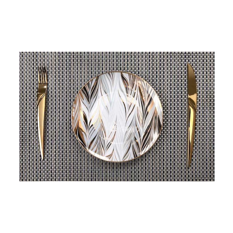 AVESTAR Dark Grey Place Mat, 6-Piece Gift Set