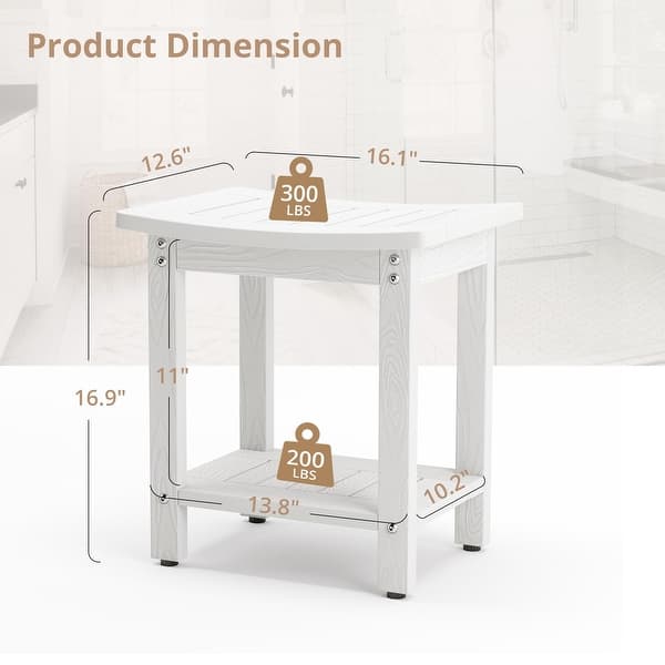 Shower Bench Seat,Shower Stool for Inside Shower Waterproof, Bath Spa