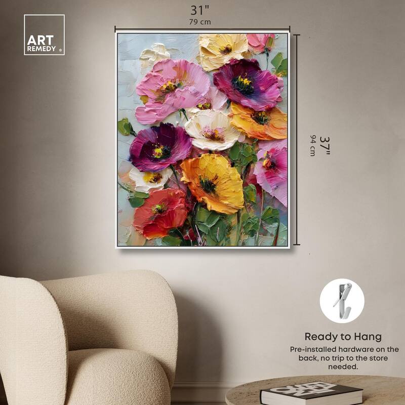 Floral Texture II Canvas by Art Remedy