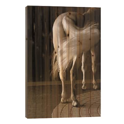 Swoosh Print On Wood by Jim Dratfield - Multi-Color