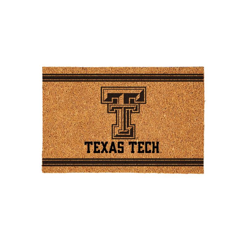 Texas Tech University Monochrome Indoor/Outdoor Coir Door Mat
