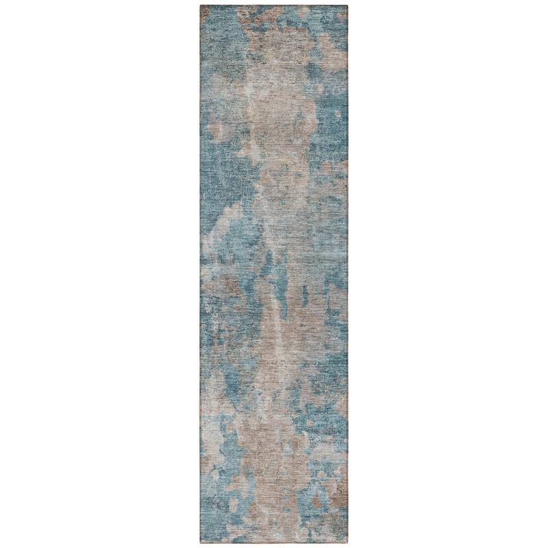Alfina Unique Abstract Weather Resistant Classic Meets Modern Outdoor Rug