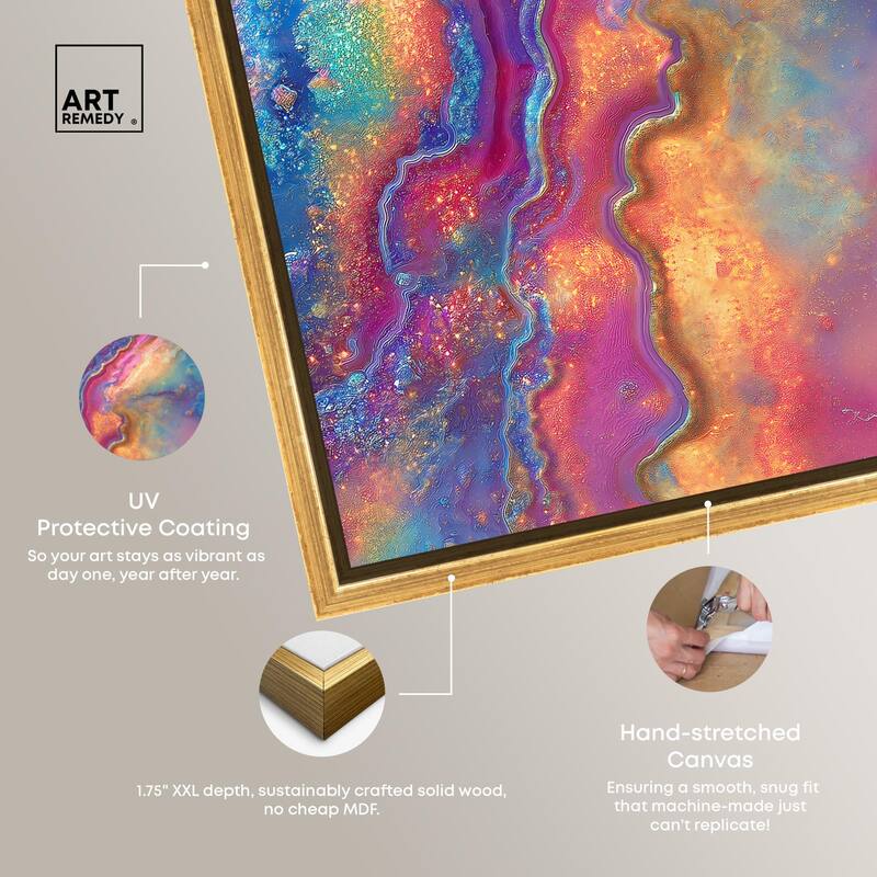 Glittering Spectrum II Canvas by Art Remedy