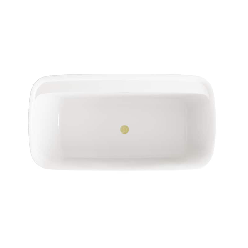 Chad Soaking Bathtub in Glossy White