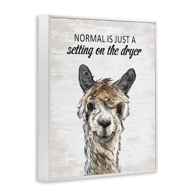 Stupell Normal is Just Dyer Setting Framed Giclee Art Design By Lettered and Lined