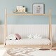 preview thumbnail 8 of 9, Twin Size Wooden Tent Bed by Harper & Bright Designs