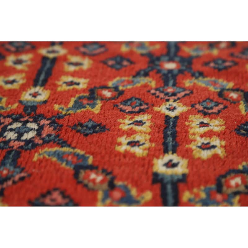 Hand Knotted Oriental 100% Wool Carpet Traditional Medallion Oranges & Rust Sultanabad Area Rug - 12' 0'' X 8' 8''