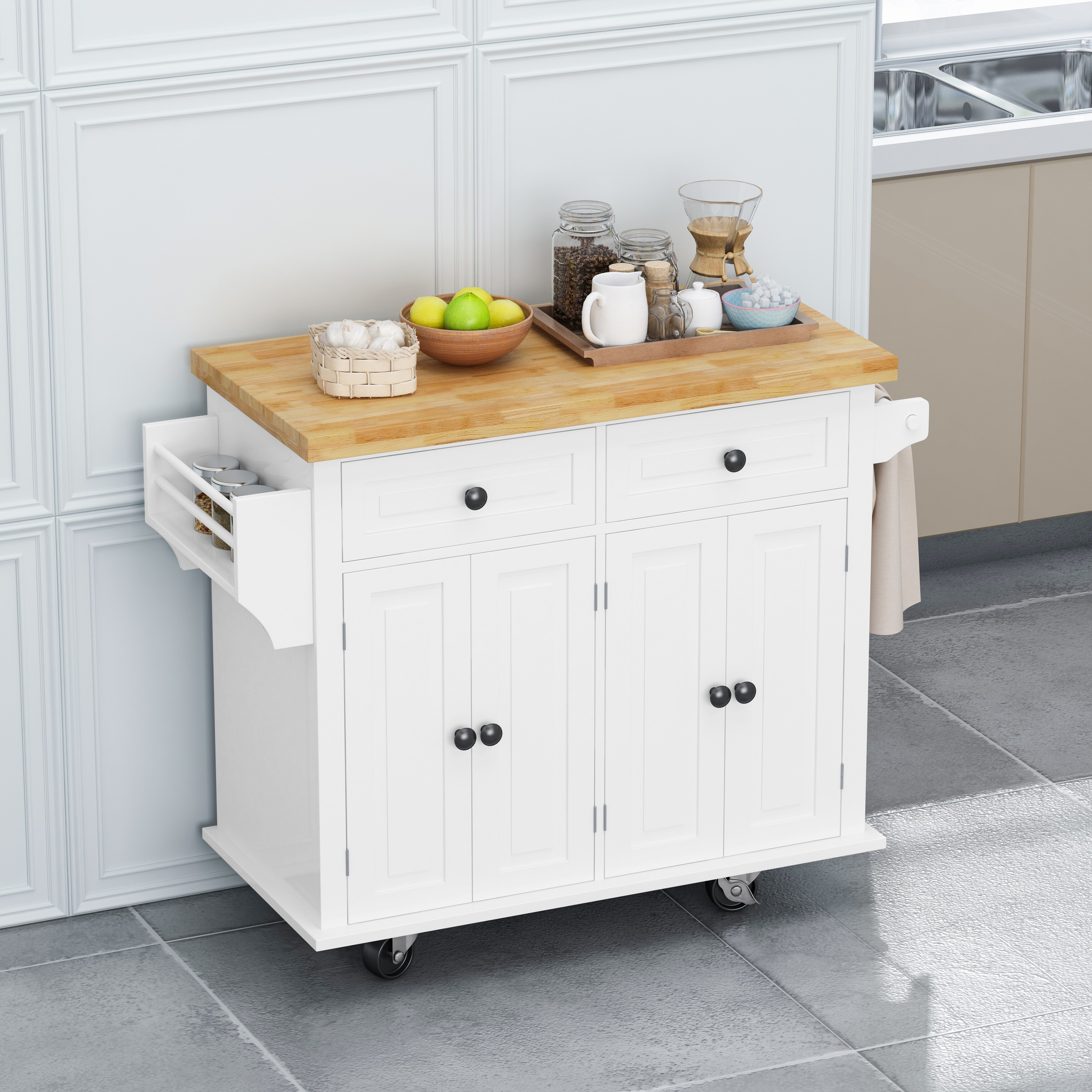 https://ak1.ostkcdn.com/images/products/is/images/direct/925cb6f0b7942520e0727207ccf947fb28cb9cc6/Kitchen-Island-Cart-with-Storage-Cabinets-and-Locking-Wheels%2C-Wood-4-Door-Cabinet-and-Two-Drawers%2C-Spice-Rack-Towel-Rack.jpg