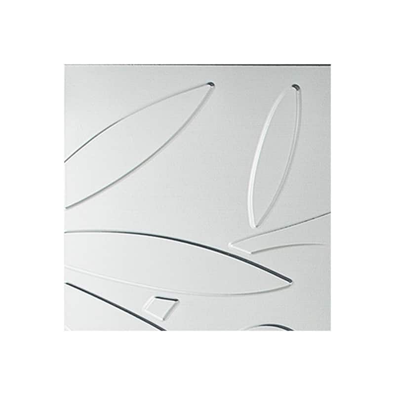 FASÄDE Audrey 4-foot x 8-foot PVC Wall Panel in Brushed Aluminum - Silver - Sample