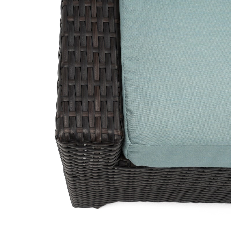 Deco 5 Piece Sunbrella Outdoor Patio Love & Club Seating Set