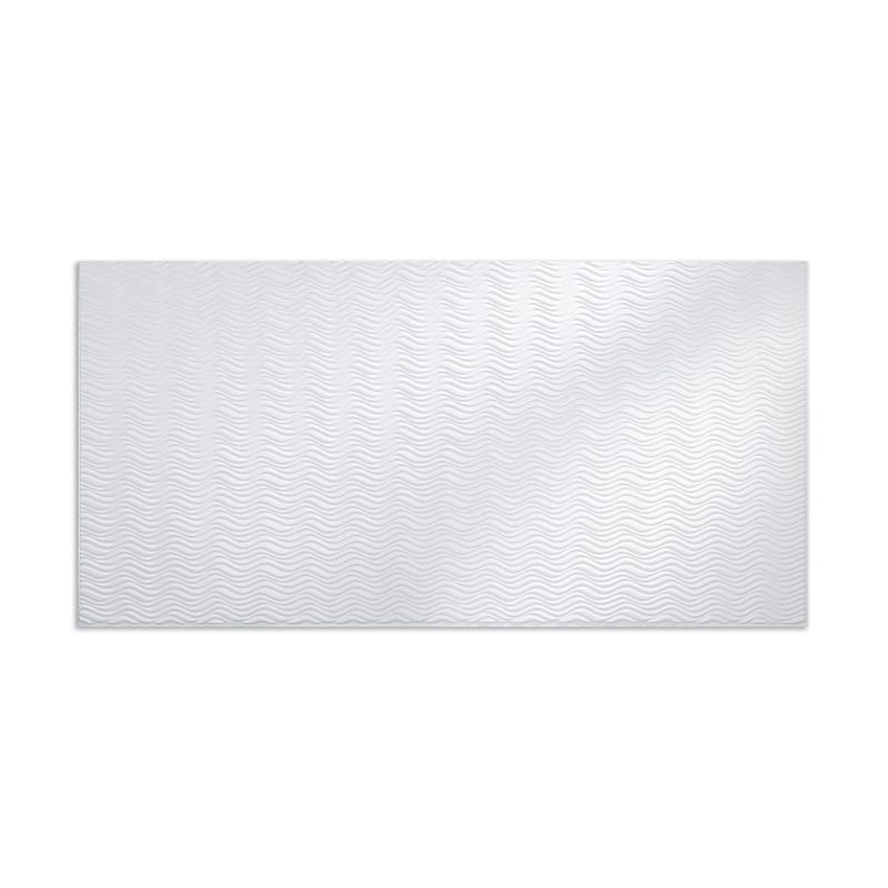 FASÄDE Current Horizontal 4-foot x 8-foot PVC Wall Panel in Matte White - 4 x 8