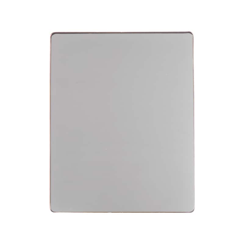 30-in Modern Simply Gold Rectangular Decorative Wall Bathroom Vanity Mirror