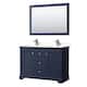Option Dark Blue, Chrome Trim, White Quartz Top