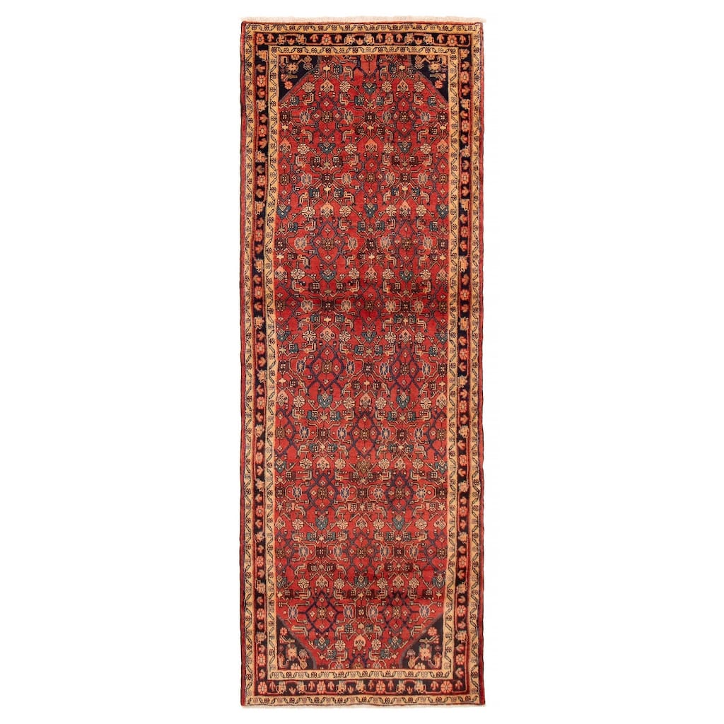 ECARPETGALLERY Hand-knotted Andelz Copper Wool Rug - 3'6 x 9'9