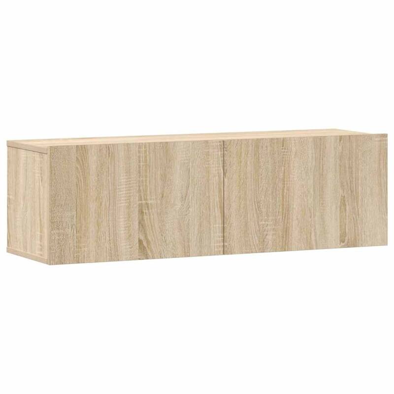 vidaXL TV Cabinet Set Set of 3 Sonoma oak Engineered wood Large - 11.8 x 39.4 x 11.8 in