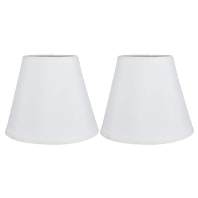 Meriville Faux Silk Clip On Chandelier Lamp Shades, 3.5-inch by 6-inch by 5-inch