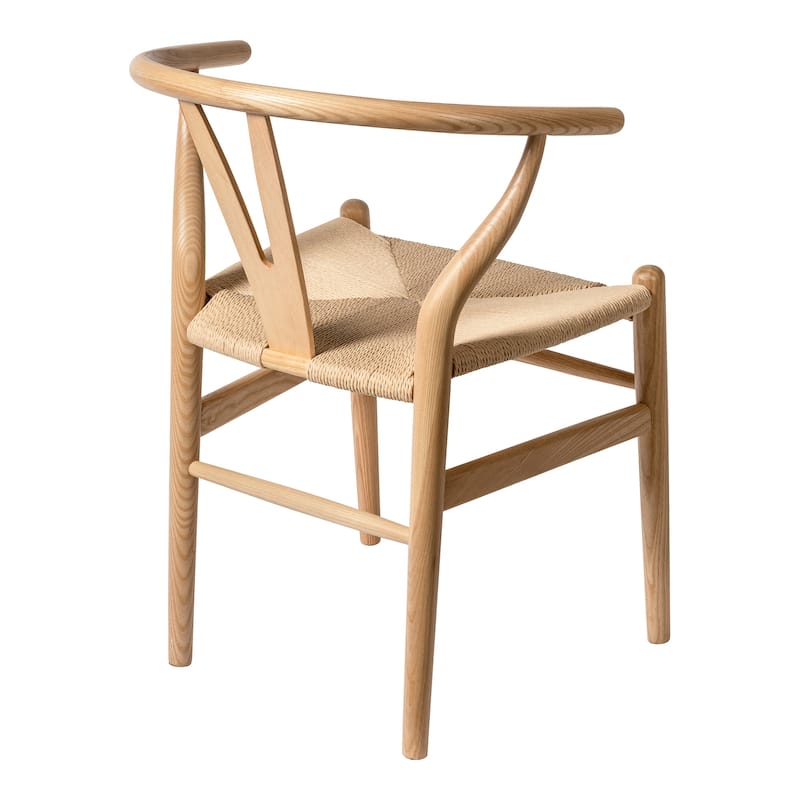 Albany-2 - Black - Natural Papercord Seat (Set of 2)