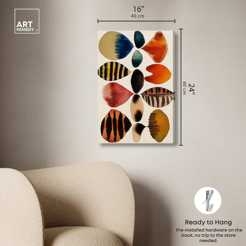 Assembled Pieces II Canvas by Art Remedy, Gallery Wrapped